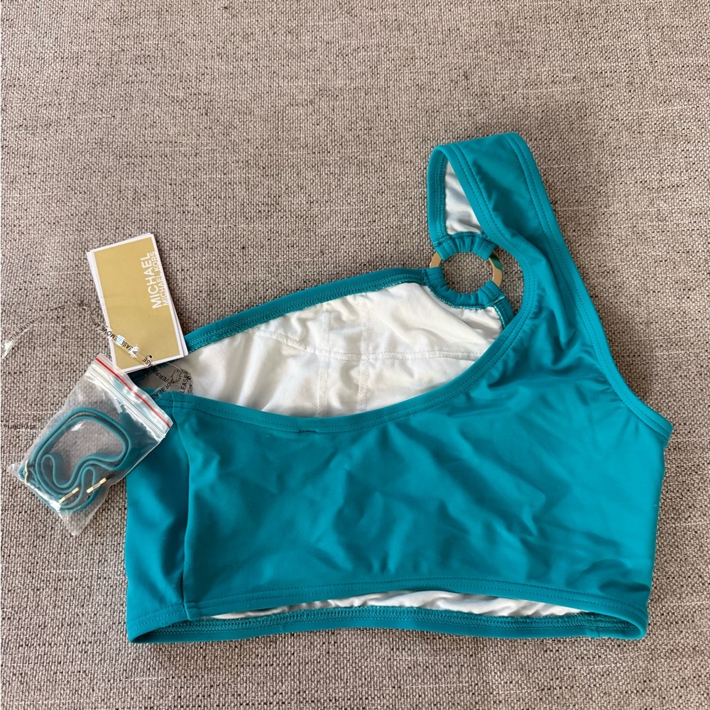 NWT MICHAEL KORS ONE SHOULDER BIKINI TOP - Picture 5 of 5